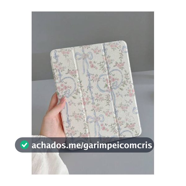 1 Peça Capa Protetora para iPad com Estampa Floral Ditsy e Laço