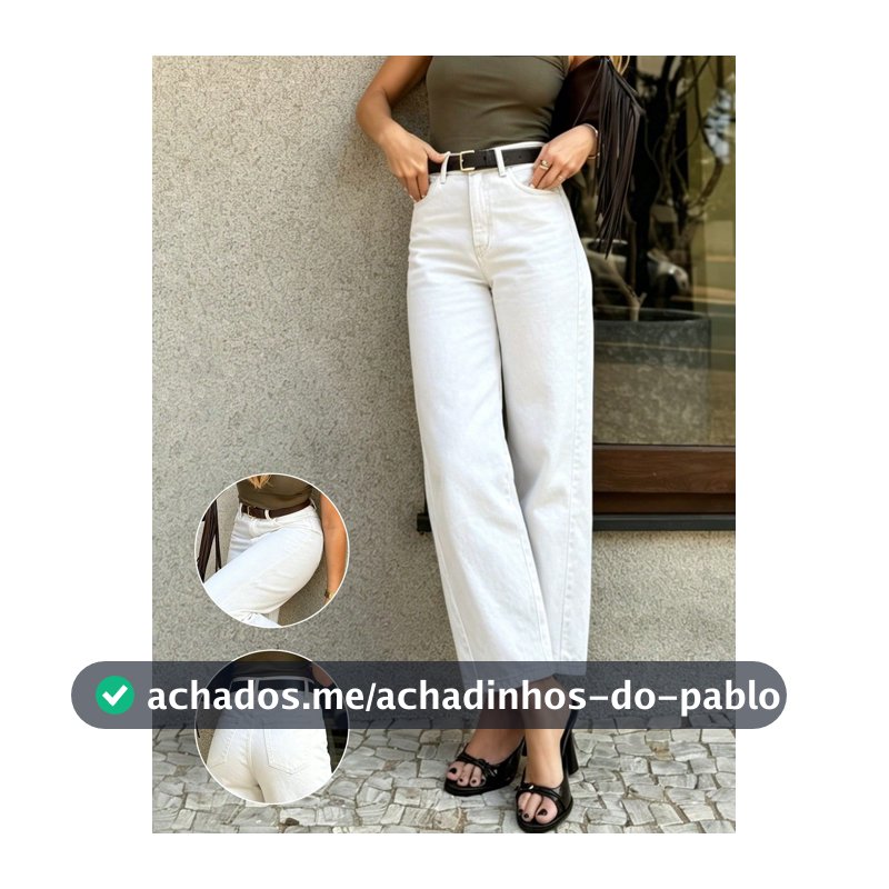 Calça Denim Branca Afunilada Feminina, Calça Denim Casual Solta, Estilo Elegante Retrô de Rua Y2K para Férias, Outono/Inverno