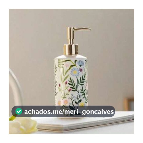1 Peça Dispenser de Sabão Cerâmico de 430ml, Recipiente de Armazenamento de Líquido Marrom Vintage Moderno, Bomba Criativa de Loção, Garrafa para Banheiro