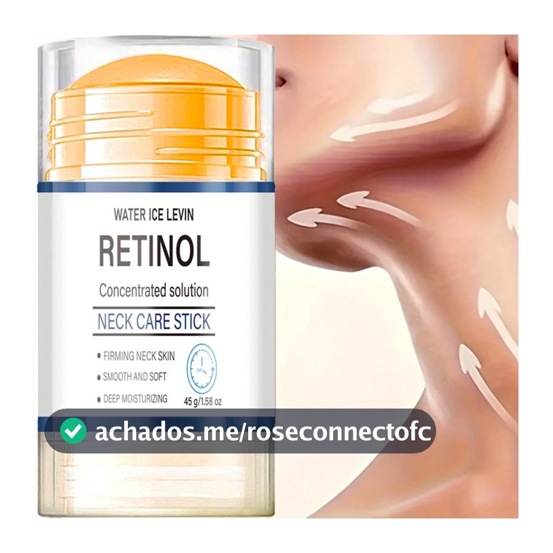 Bastão de Retinol para Cuidados com o Pescoço, Firmador da Pele do Pescoço para Pele Suave e Macia, Bastão Eliminador de Papada, Creme Hidratante e Nutritivo para o Pescoço, Redutor de Rugas no Pescoço, Cuidados Diários Anti-Envelhecimento para Mulheres