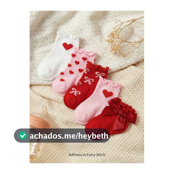 Cozy Pixies 5 Pares de Meias para Bebê, Laço Fofo, Meias de Renda Fofas, Podem Ser Usadas Dentro e Fora, Mantêm o Calor