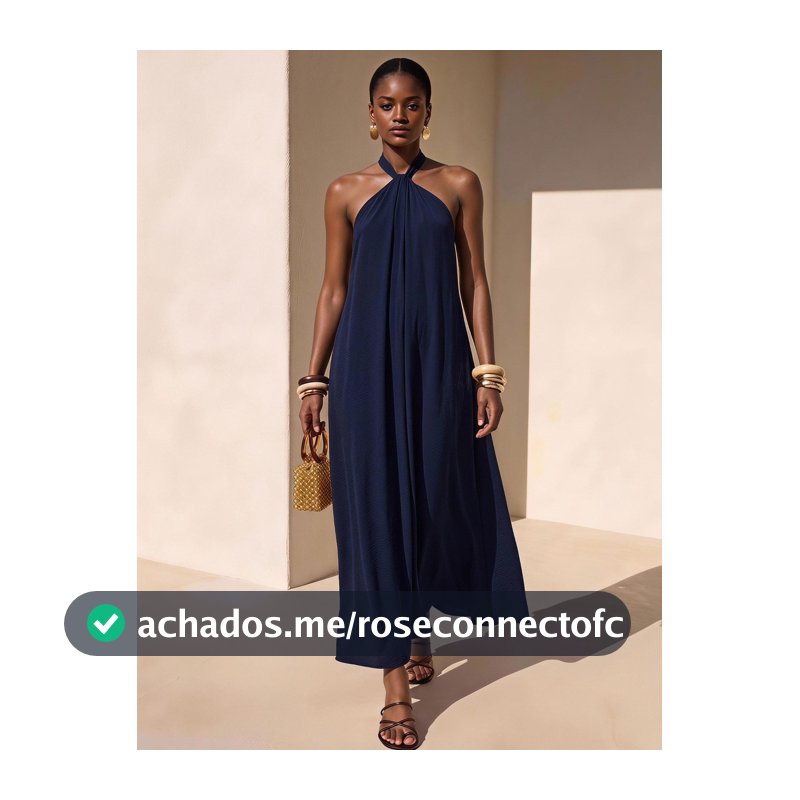 Zivah Vestido Casual de Festa com Gola Halter e Pregas em Cor Sólida para Mulheres