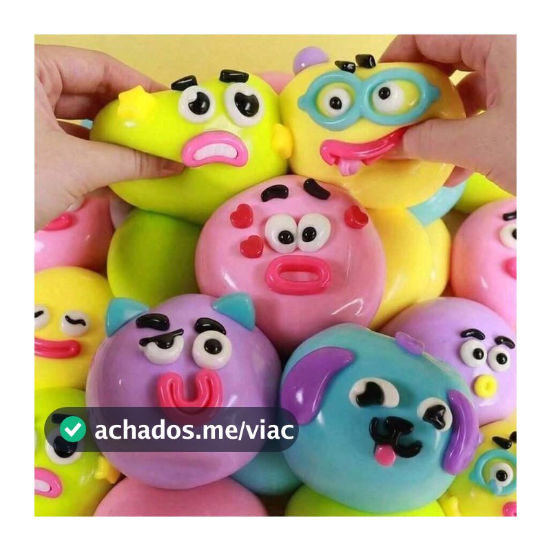 Novo Smushers Squishy-Curiosities Brinquedo de Apertar com Rosto de Cachorro Intercambiável