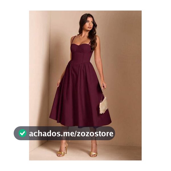 SHEIN BAE Vestido Longo Elegante de Alça Fina com Manga Bufante para Mulheres, Adequado para Encontros Diários, Passeios, Boates, Festas, Temporada de Outono