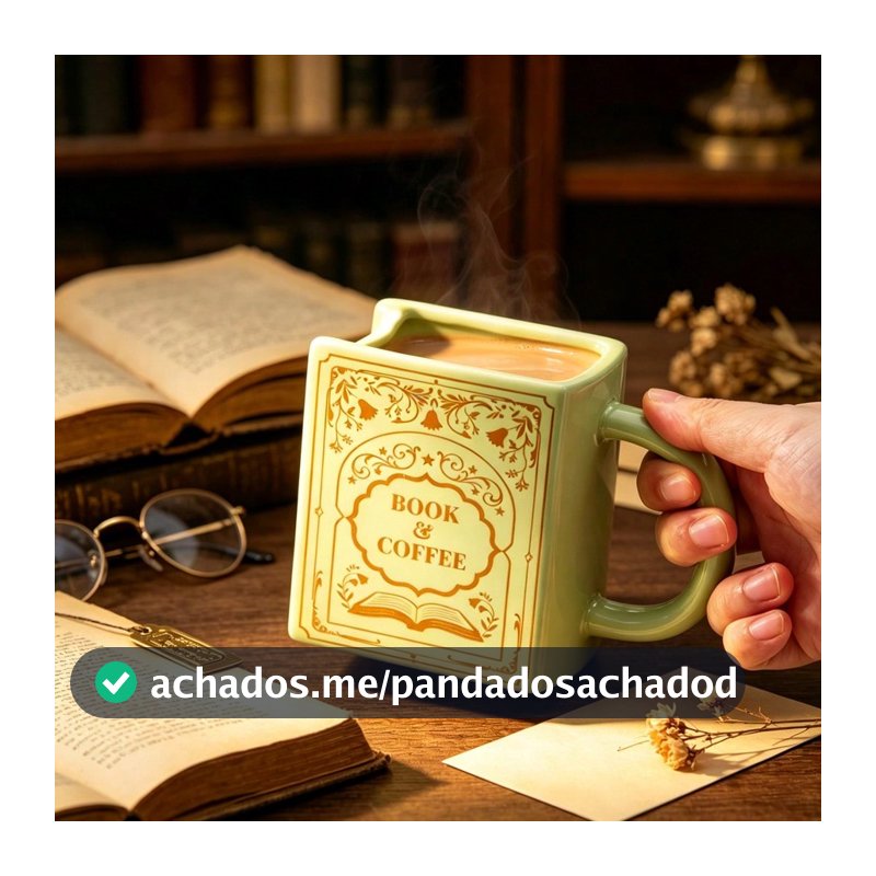 1 Peça Caneca de Café de Cerâmica em Formato de Livro Fofo 290/9,8oz com Alça, Xícara de Café de Arte em Formato de Livro 3D Criativo, Adequada para Café, Limonada, Leite, Suco, Milkshake, Presente de Amizade de Estilo Literário Único, Adequada para Mulheres, Amigos e Leitores