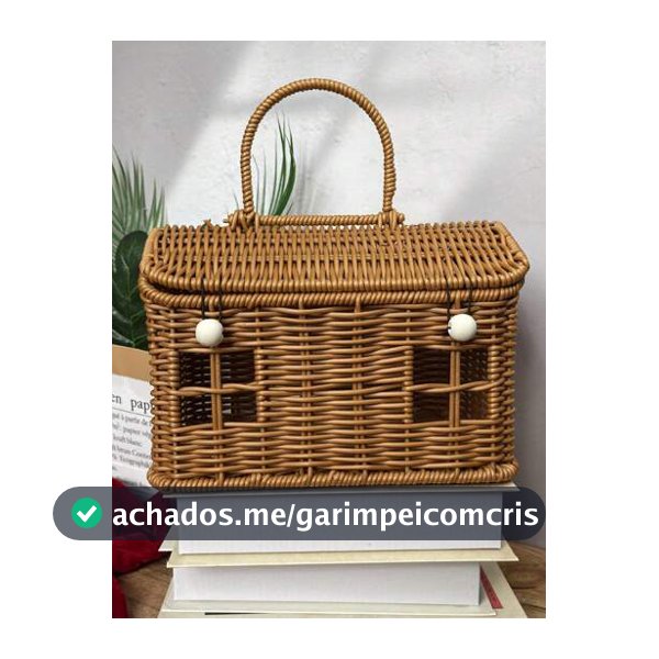 XD Cesta de Banquete de Vime Tecida à Mão com Caixa de Armazenamento de Vime Portátil, Presente de Dama de Honra de Casamento, Caixa de Presente de Aniversário, Cesta de Armazenamento Doméstico, Caixa, Recipiente, Caixa de Armazenamento Aberta, Cesta de Armazenamento de Piquenique de Vime Criativa E...