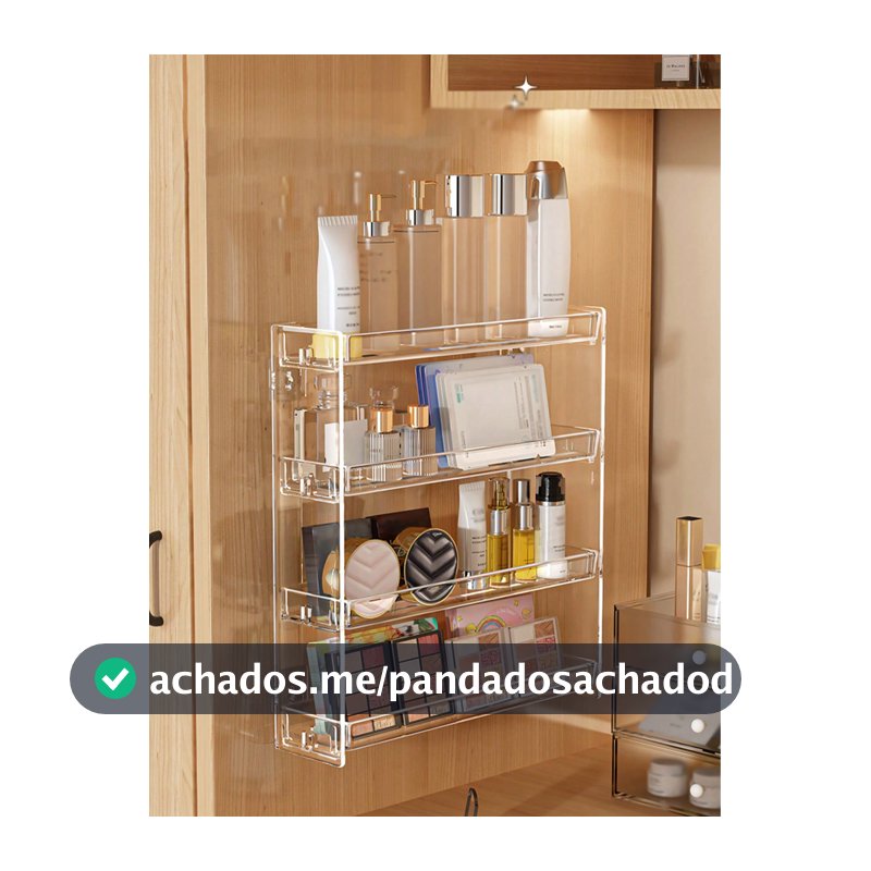1 Peça Prateleira de Armazenamento Montada na Parede, Organizador de Maquiagem, Adequado para Penteadeira de Banheiro, Prateleira de Exibição de Cosméticos, Prateleira de Armazenamento Multifuncional, Pode Guardar Colecionáveis, Lanches, Acessórios de Cabelo, Esmalte de Unha, Óculos de Sol