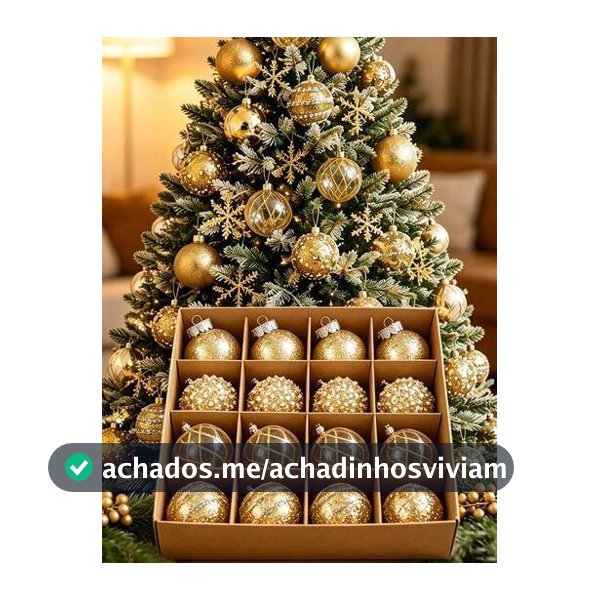16 Peças Enfeites de Bola de Natal
