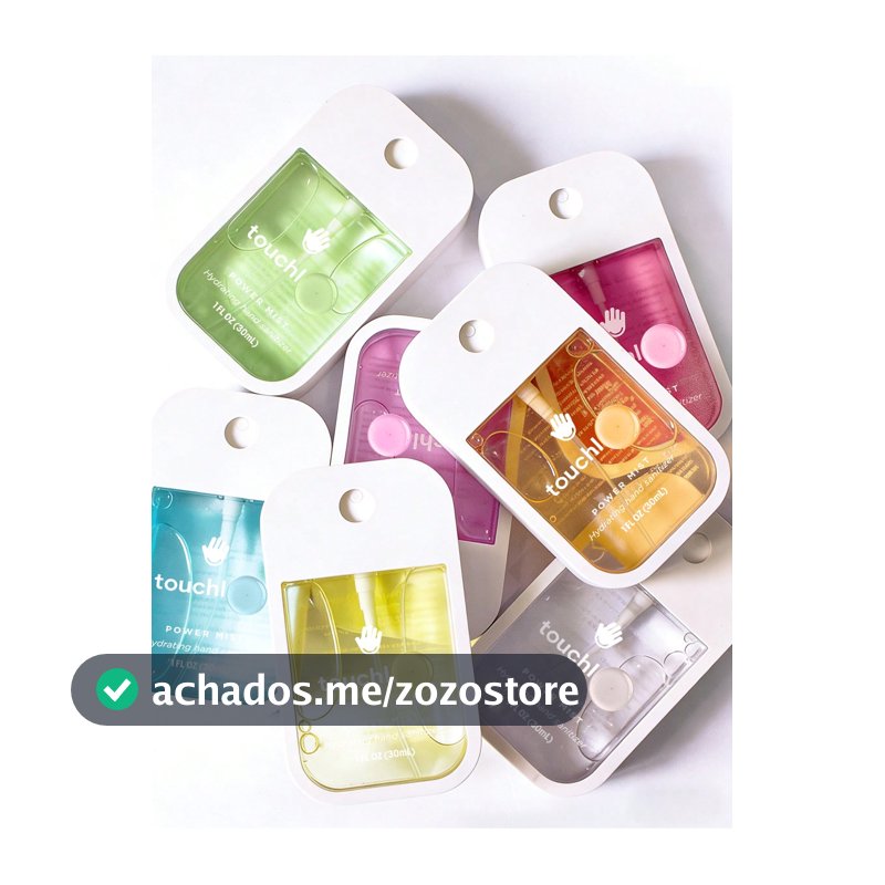 Touch - Spray Higienizador de Mãos Perfumado, com Ingredientes de Baunilha, Lavanda e Aloe Vera, Múltiplos Aromas Disponíveis (2 Estilos Enviados Aleatoriamente): Spray Higienizador de Mãos com Ácido Hialurônico, Tamanho Portátil para Viagem, Fragrância Duradoura Após Enxaguar, Adequado para Uso Dom...