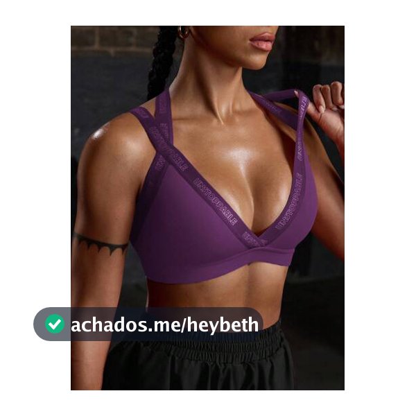Powerista Top Esportivo Minimalista Estampado Feminino
