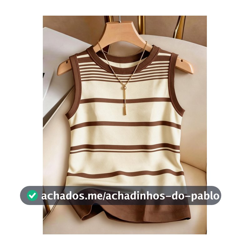 Franclia Regata Plus Size Feminina de Verão Casual para Curvas, Férias, Trabalho e Casa, Color Block com Estampa Branca, Ajustada e Confortável