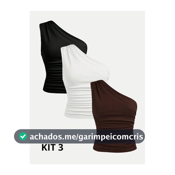 Blusas Femininas Ombro Drapeado