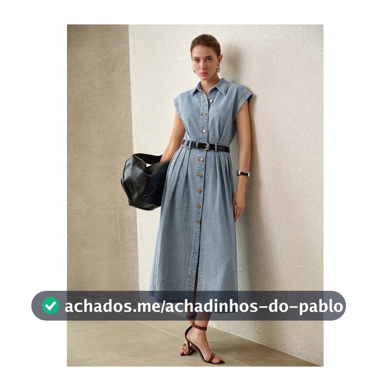 MOTF PREMIUM VESTIDO Denim CASUAL DE PRIMAVERA/VERÃO PARA MULHERES, CINTURÃO NÃO INCLUÍDO