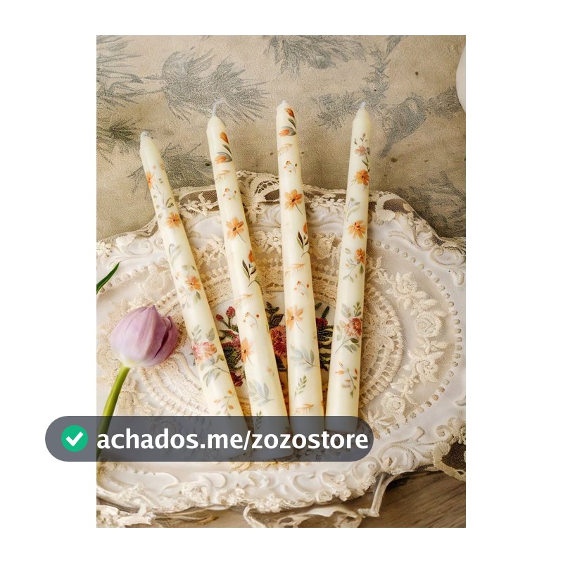 4 Peças Velas Perfumadas Florais, Peça Central Decorativa Vintage Moderna, Adequada para Lareira, Casamento, Festa, Presente de Inauguração de Casa, Cerimônia de Formatura de Aniversário, Casa Aconchegante, Decoração de Mesa, Presente do Dia das Mães, Reunião, Jantar em Família, Suprimentos de Resta...