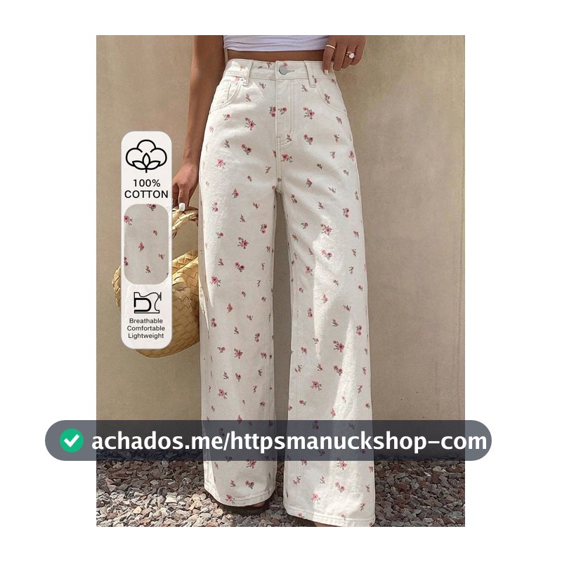 DAZY Calça Jeans Retos Casuais Soltos Femininos, Novo Lançamento de Verão
