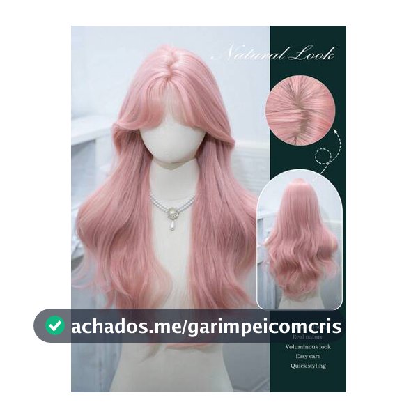 alicegarden Peruca Sintética de 26 Polegadas com Estilo Ondulado Natural em um Rosa Deslumbrante. Design de Partição Central, Esta Peça de Cabelo Falso é Perfeita para Ms Halloween Cosplay Uso Diário, Oferecendo uma Peruca Natural e Durável como Presente para Senhoras.