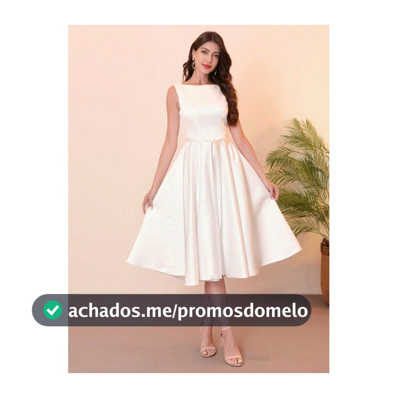 Vestido de Festa Elegante e Minimalista com Decote em V, Costas Abertas, Cintura Ajustada, Pregas e Cinto, Adequado para Casamentos e Festas