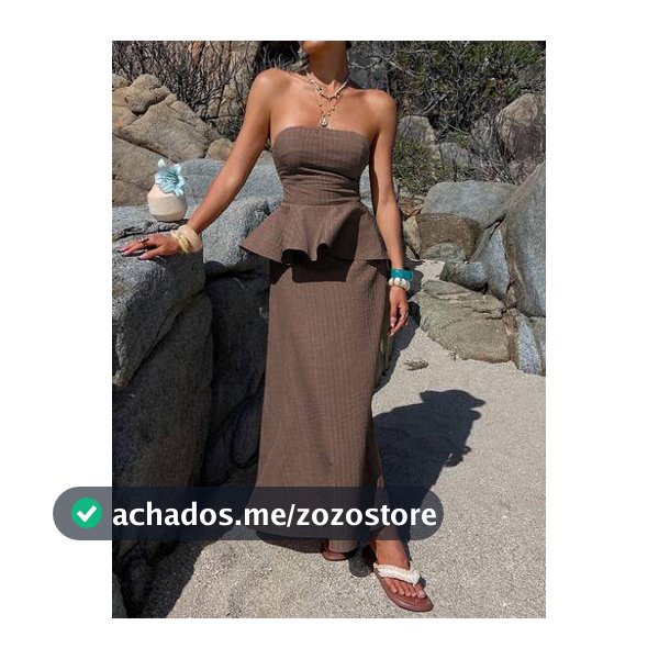 DAZY Vestido Marrom, Vestido Casual de Férias com Cintura Ajustada Elegante, Adequado para Primavera, Verão, Dia dos Namorados, Casamento, Vestido de Praia