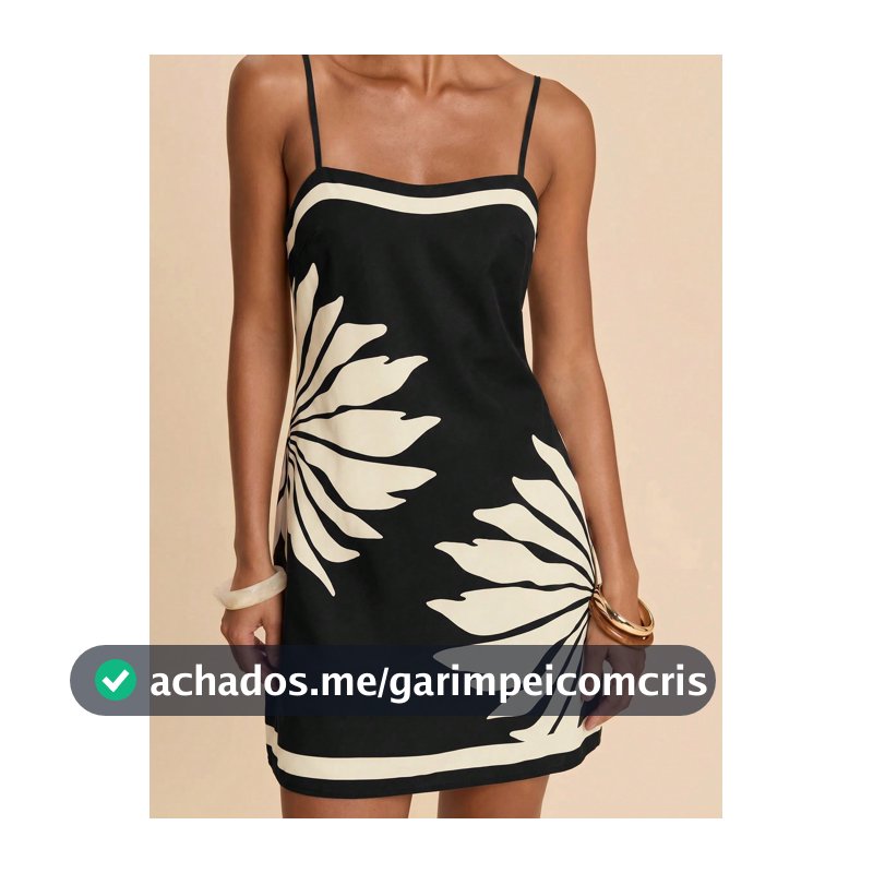 Travachic Vestido Elegante Europeu Jamaicano Sexy Preto e Creme com Alças Finas Festa no Jardim Férias Verão