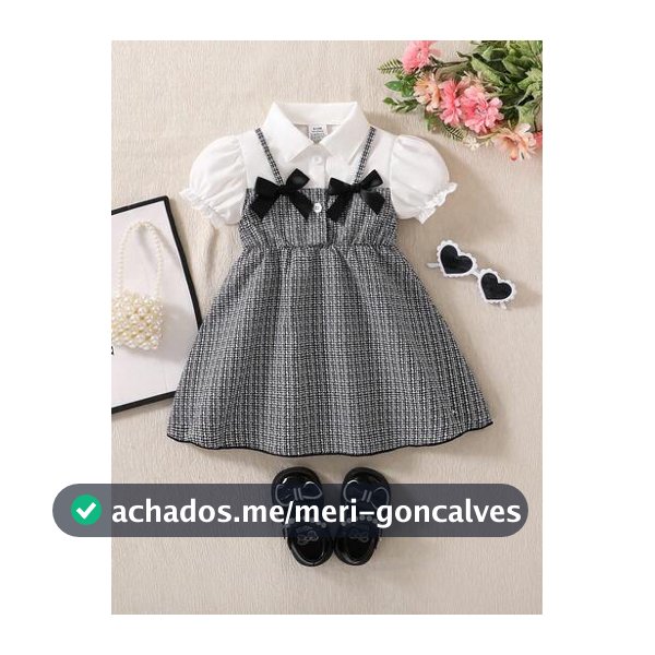 Vestido Elegante de Verão para Bebê Menina
