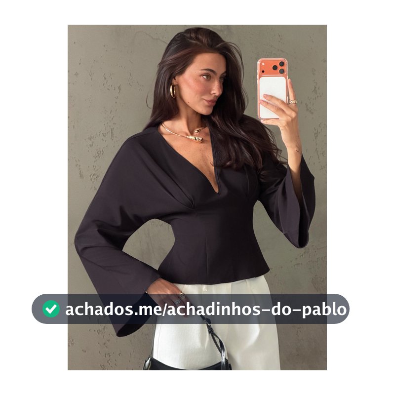 Aloruh Top Feminina Marrom Café com Decote V Profundo, Ajuste Slim, Sexy, Manga Longa, Versátil para Uso Diário e Trabalho, com Amarração nas Costas, Estilo Old Money, para Escritório, Professora, Outono