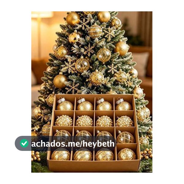 16 Peças Enfeites de Bola de Natal
