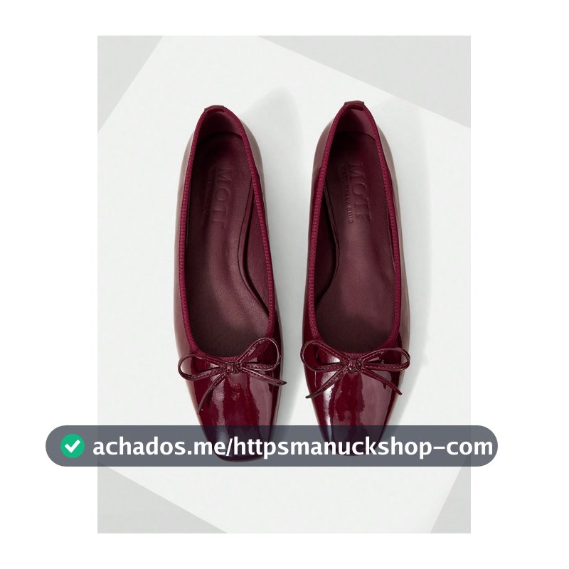 MOTF PREMIUM MOCASSINS DE BICO QUADRADO COM DETALHE EM LAÇO