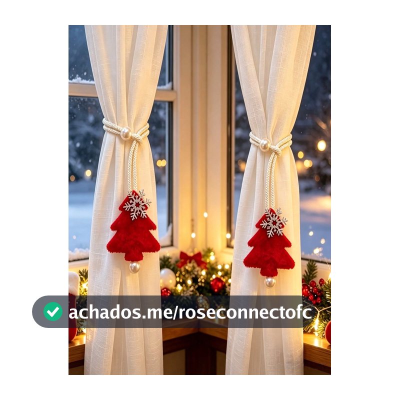 4 peças/2 peças Prendedores de Cortina de Flocos de Neve de Árvore de Natal, Cordas de Amarração de Cortina Fáceis de Armazenar, Adequados para Cortinas Transparentes, Decoração de Cortinas de Tecido e Decoração de Atmosfera de Feriado, Presente de Natal