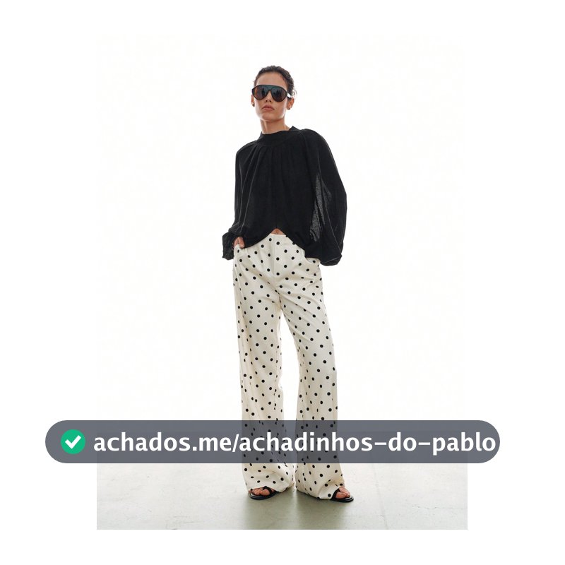 MOTF PREMIUM CALÇA DE PERNA LARGA DE CETIM COM BOLINHAS PARA MULHERES, PRIMAVERA/VERÃO