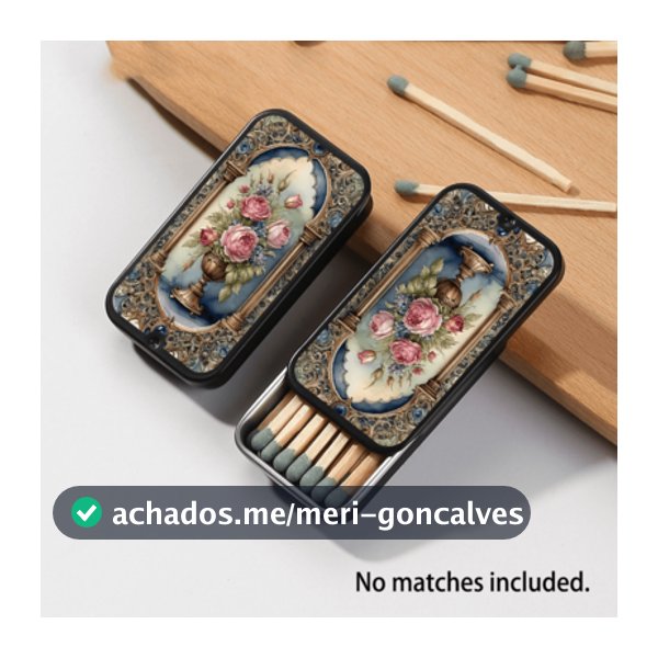 1 Peça Caixa de Fósforos de Metal Vintage em Ouro Rosado, Pode Conter 20 Fósforos (Fósforos Não Incluídos), Tamanho de Bolso, Adequado como Presente para Você, Namorada ou Mãe, como Presente de Aniversário, Feriado ou Natal