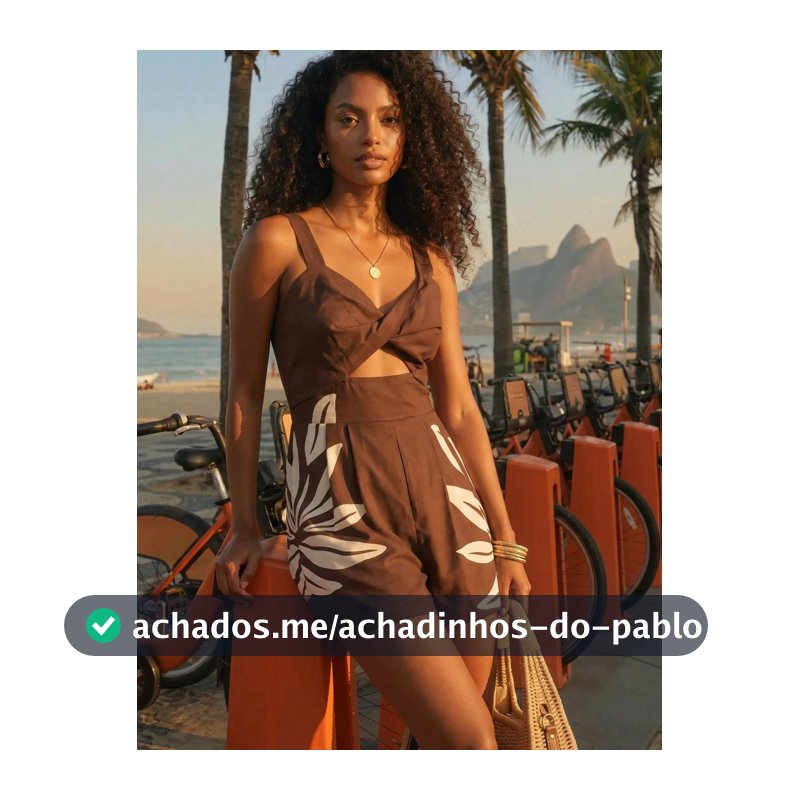 CAJUNI Macaquinho Camisole Feminino com Estampa Botânica e Design Recortado para Férias