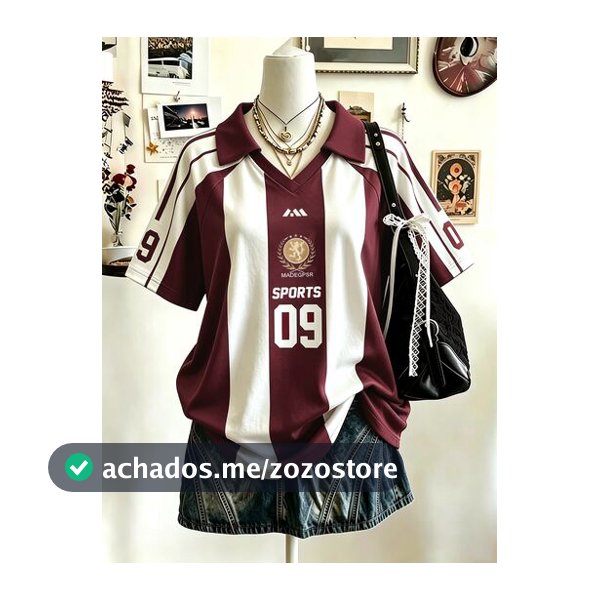 Lalippa Camiseta Esportiva com Gola Lapela em V