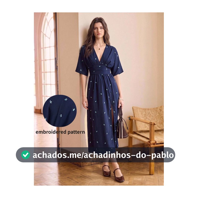 BizChic Vestido com Decote em V e Cintura Marcada Bordado, Estilo Vintage Francês Elegante & Sexy, Casual de Negócios, Deslocamento, Encontro, Diário, Férias, Halloween, Volta às Aulas, Festa, Aniversário, Emagrecedor, Versátil, Outono, Convidado de Casamento, Igreja, Ocasião Especial, Escritório, E...