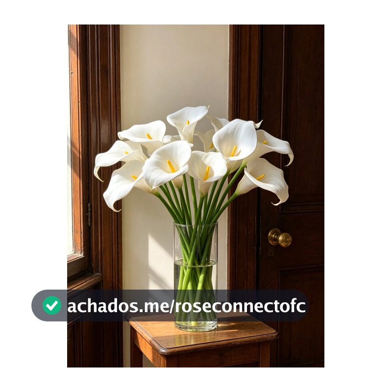 20 Peças Lírio Cala Branco Artificial de 34cm, Adequado para Decoração Doméstica, Presente do Dia das Mães, Hotel, Festa, Casamento e Arranjo de Mesa, Pode Ser Usado o Ano Todo